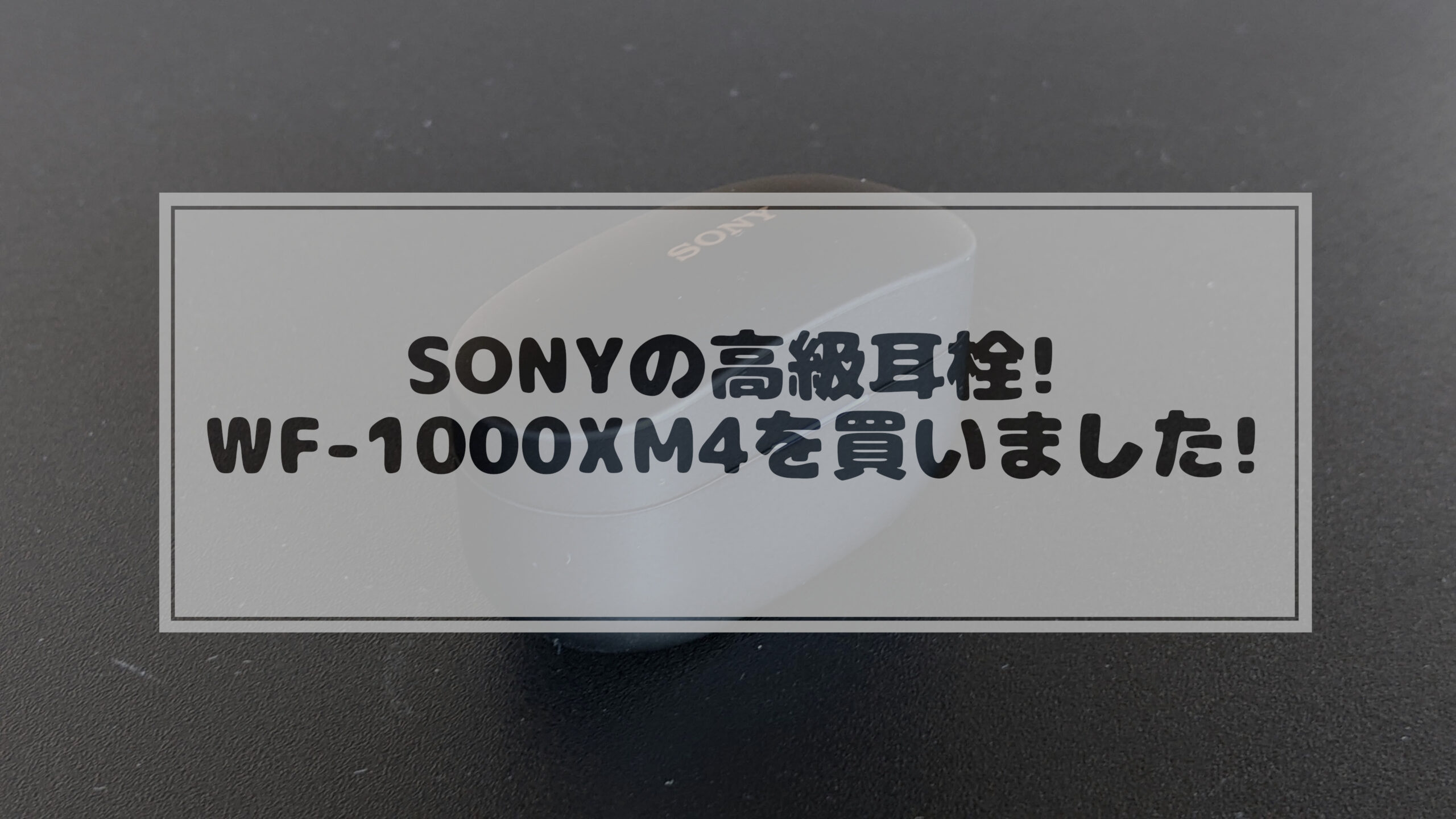投稿についてもっと詳しく SONYの高級耳栓を買ってしまいました！ WF-1000XM4(ワイヤレスイヤホン)